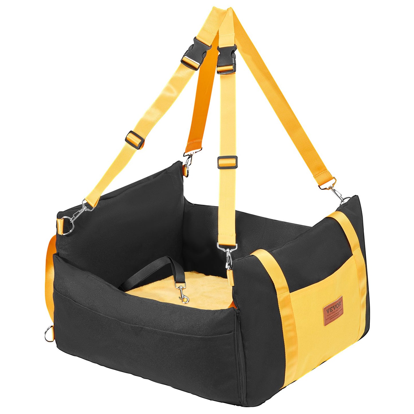 Dog Booster Car Seat Pet Car Seat för liten hund upp till 25lbs Svart