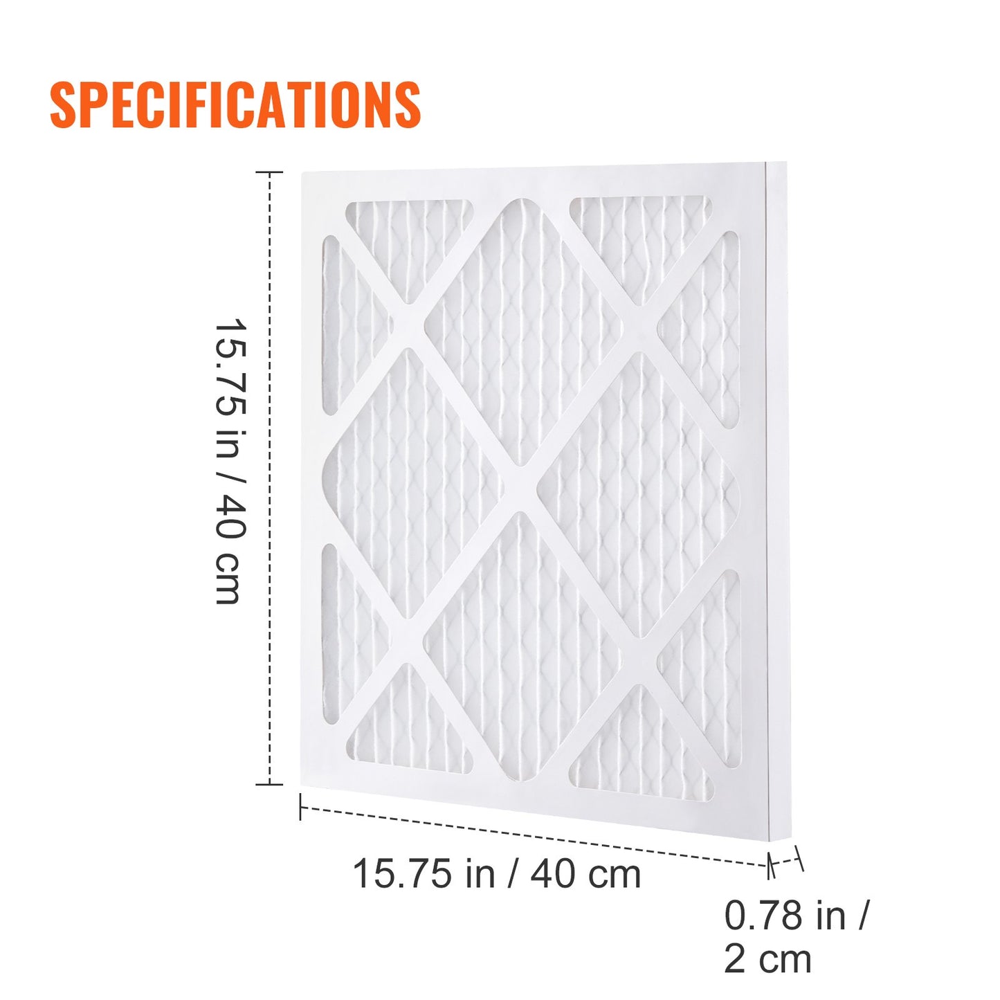 Protective Pre-Filter, 5-Pack, 15.75'' x 15.75'' Air Filter Replacement, High Efficiency Stage 1 Filters Compatible with BlueDri &amp; Scrubber, Air Purifier, Water Damage Restoration Equipment