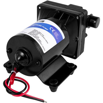 Färskvattenpump, 12 V självsugande sprutpump, 3 GPM RV vattenpump, med tryckbrytare 55 PSI självsugande vattenpump, löstagbar sil 12V membranpump för RV Camper Marine Boat Lawn