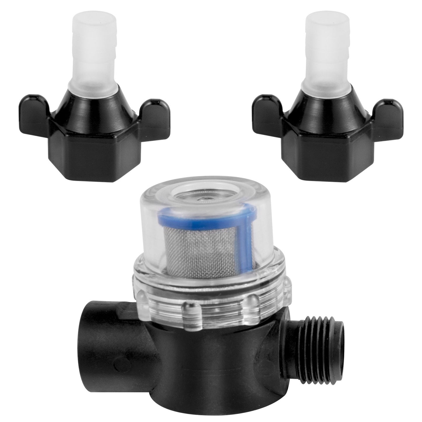 Färskvattenpump, 12 V självsugande sprutpump, 3 GPM RV vattenpump, med tryckbrytare 55 PSI självsugande vattenpump, löstagbar sil 12V membranpump för RV Camper Marine Boat Lawn