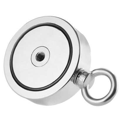 1400 LBS Strong Fishing Magnet Kit Dubbelsidig karbinhake med dragkraft