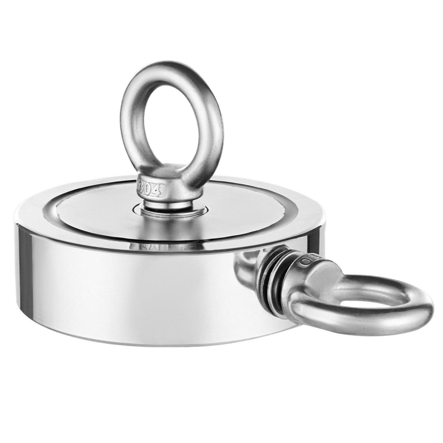 1400 LBS Strong Fishing Magnet Kit Dubbelsidig karbinhake med dragkraft