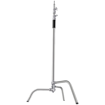 C stativ Max höjd 10,83 fot/330 cm rostfritt stål fotoljusstativ