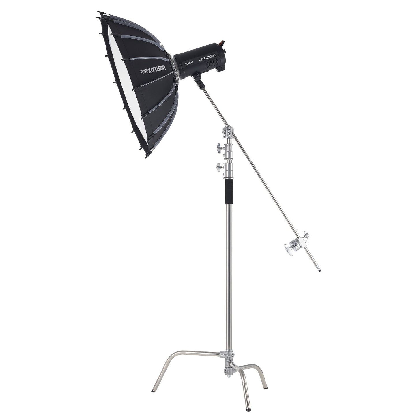 C-Stativ mit Auslegerarm Max. Höhe 10,83 Fuß/330 cm Fotolichtstativ