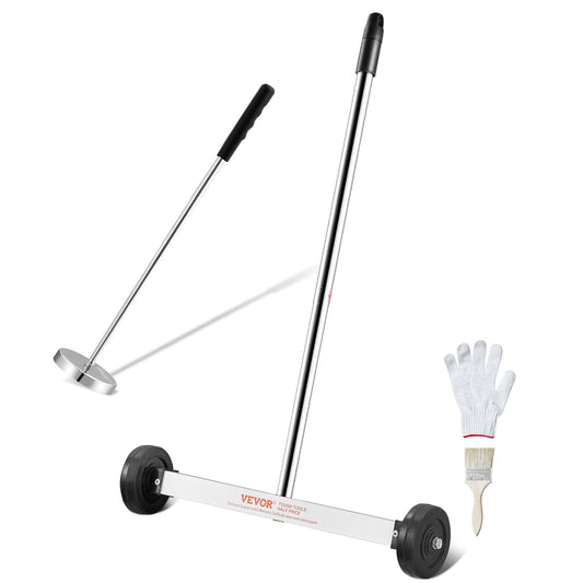 15 Inch Magnetic Sweeper with Wheels Telescopic Magnetic Pickup Tool