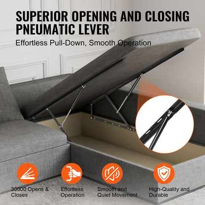 Bed lift 59x79 in compatible bed size 309 lbs Load DIY wall bed hardware