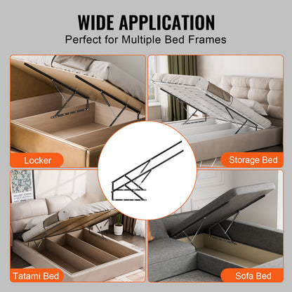 Bed lift 59x79 in compatible bed size 309 lbs Load DIY wall bed hardware