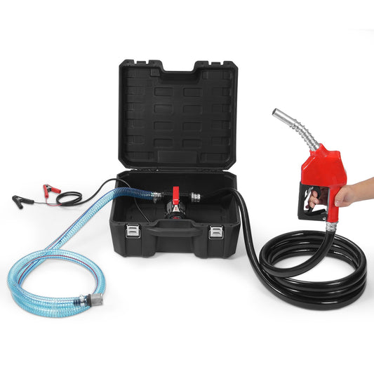Kraftstoffförderpumpe, 12 V, 10 GPM, 1/4 PS, Dieselpumpe mit automatischer Kraftstoffdüse