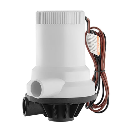 Livewell Pump for Boat 12V 1600GPH Livewell Aeration Pump Straight 2 Inlets