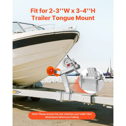 Boat trailer winch stand with reel 544 kg winch Boat winch mount