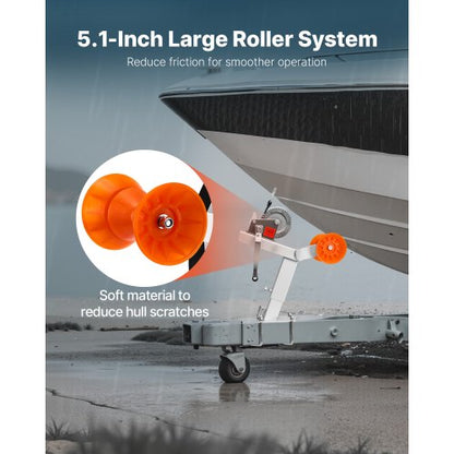 Boat trailer winch stand with reel 544 kg winch Boat winch mount