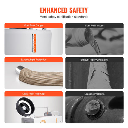 Diesel-Luftheizung, 12 V/24 V, 2 kW, Bluetooth-App-Fernbedienung für den Außenbereich