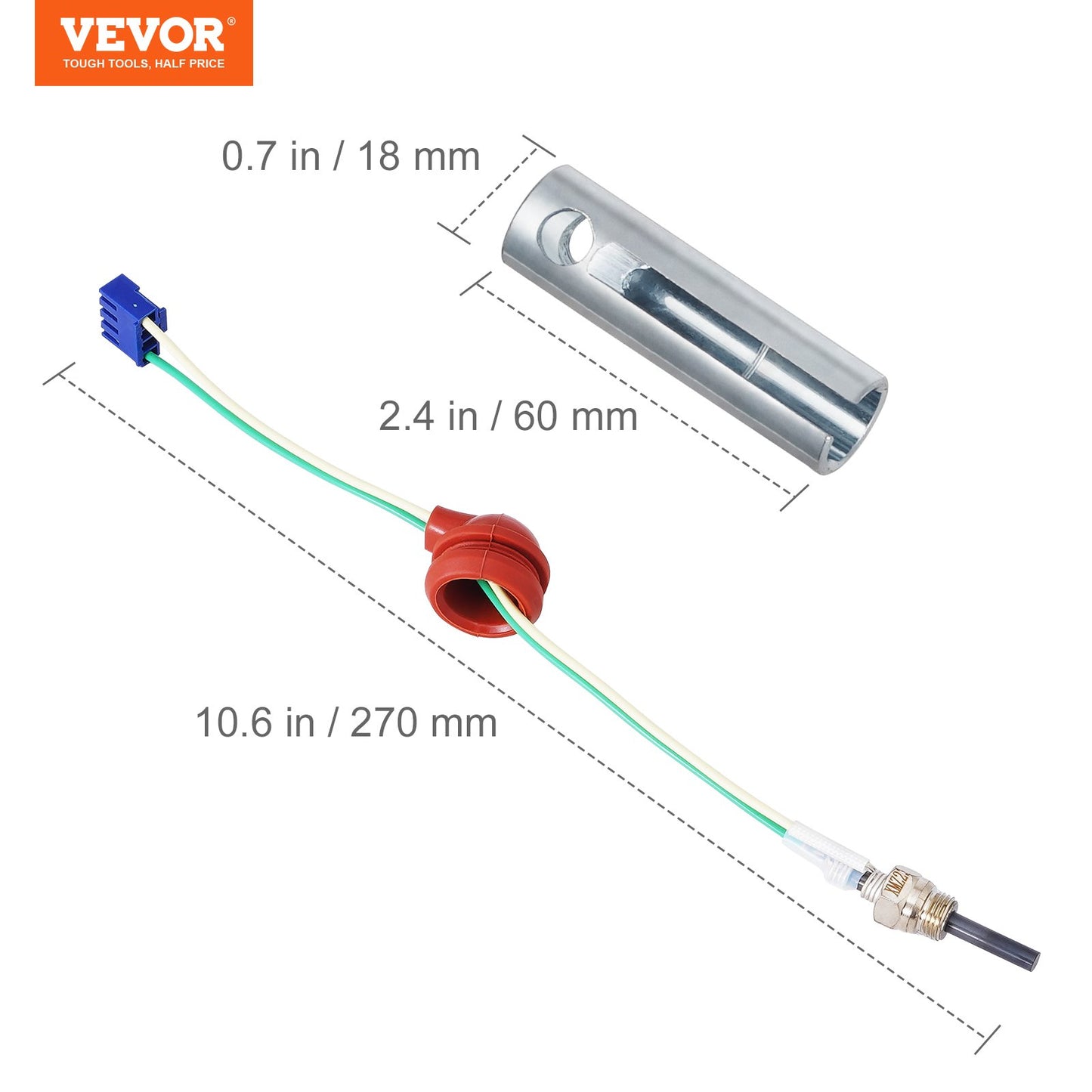Dieselvärmare Glödstiftssats, Keramisk Glödstift Reparationssats, Air Diesel Parkeringsvärmare del med demonteringsbeslag, Diesel Värmare Rebuild Kit för 2KW/5KW/8KW Dieselvärmarebyte