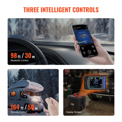 Diesel Air Heater 12V/24V 8KW Bluetooth APP Remote Control for Vehicles