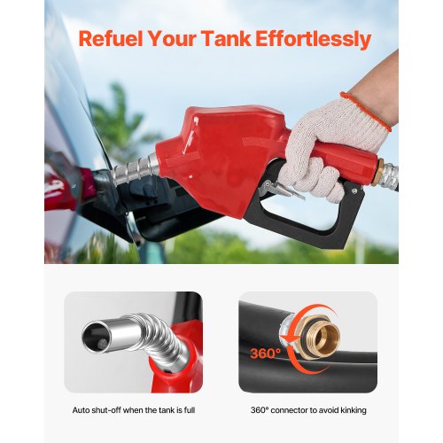Bärbar Dieselbränsletank 116 Gallon Bensintank 12V Transferpump 10GPM