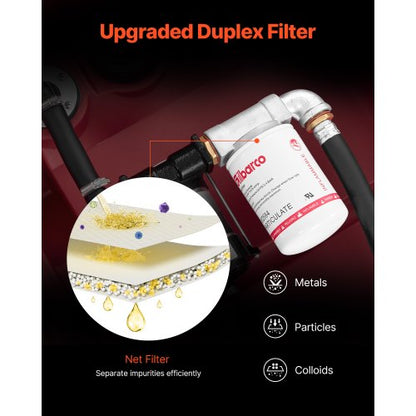 Bärbar Dieselbränsletank 58 Gallon Bensintank 12V Transferpump 10GPM