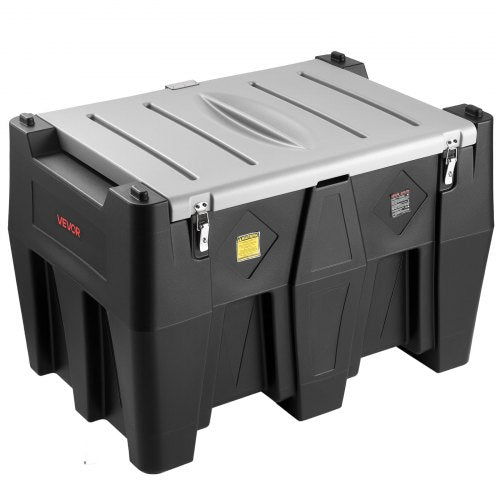 Tragbarer Dieseltank, 128 Gallonen Dieselkraftstofftank mit 12-V-Transferpumpe 10 GPM, Schwarz