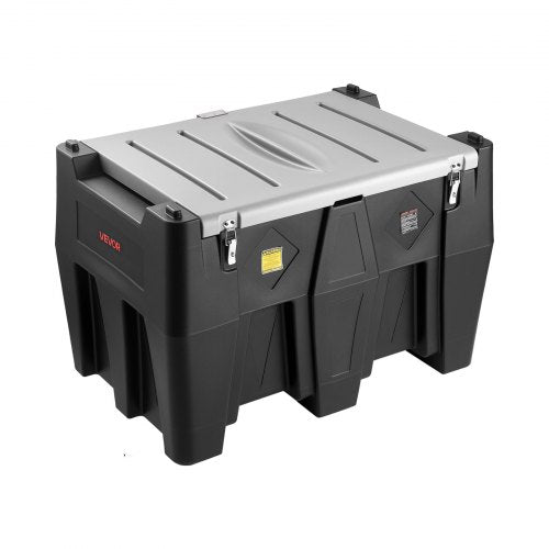 Tragbarer Dieseltank, 128 Gallonen Dieselkraftstofftank mit 12-V-Transferpumpe 10 GPM, Schwarz