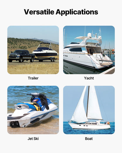 Retractable Lashing Straps Tie Down Straps 2 Inch x 4 Feet for Boat (2-Pack)