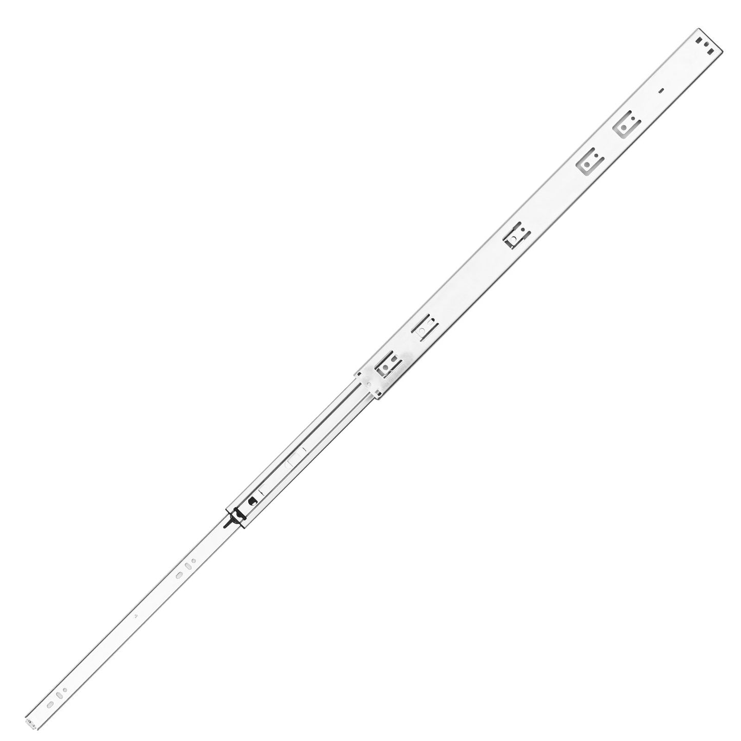 6 par 609,6 mm lådslider Sidomonterade skenor, Heavy Duty Full Extension stålskena, Soft-Close Ljudlösa guideglider Skåp Kökslöpare med kullager, 100 pund lastkapacitet
