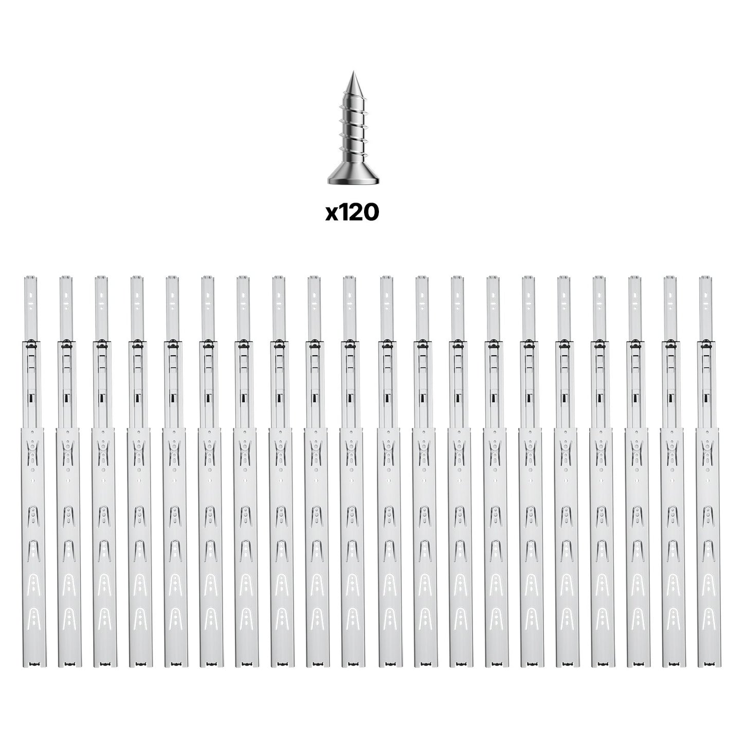 Drawer Cabinet Sliding Side Mount 18 Inch 10 Pairs 100 LB Load Change