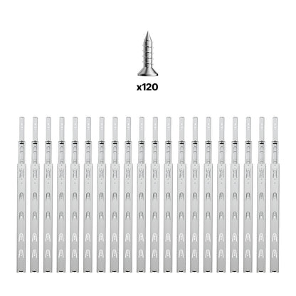 Drawer Cabinet Sliding Side Mount 22 Inch 10 Pairs 100 LB Load Change