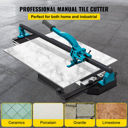 Tile Cutter 39in Skärverktyg med Laser Guide Enkelskena dubbla fästen