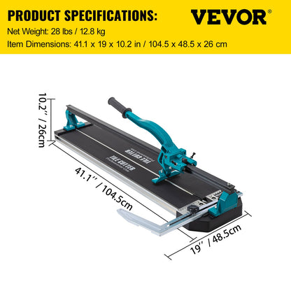 31-Zoll-Fliesenschneider, Einzelschiene, manueller Fliesenschneider, 3/5-Zoll-Abdeckung mit präziser Laserpositionierung, manueller Fliesenschneider, Präzisionsschneidwerkzeuge