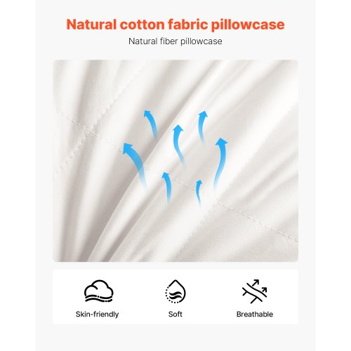 Sängkuddar för att sova, set om 2, queen size lyxiga kvalitetshotellkuddar med original dunfyllning, stödjande och fluffiga, sängkläder för rygg-, mag- och sidosovere, vit |  EU