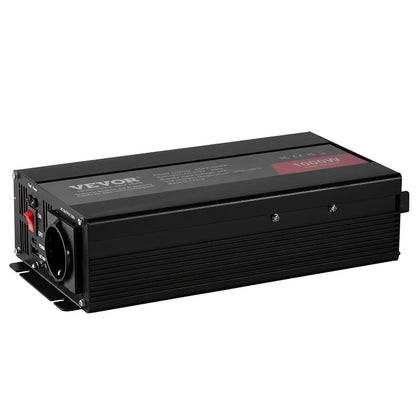 Pure Sine Wave Power Inverter 1000W DC12V till AC230V Fjärrkontroll CE FCC
