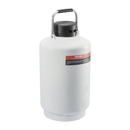 Flytande kvävetank 10 L aluminiumlegering LN2 behållare Dewar 6 kapslar