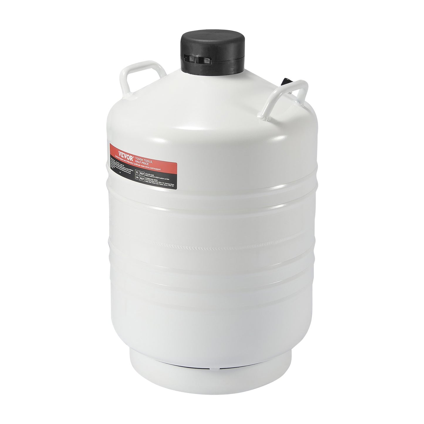Flytande kvävetank 30 l aluminiumlegering LN2 behållare Dewar 6 kapslar