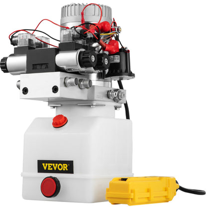 12V DC Double Acting Double Solenoid Hydraulic Power Pack 4.5L Tank