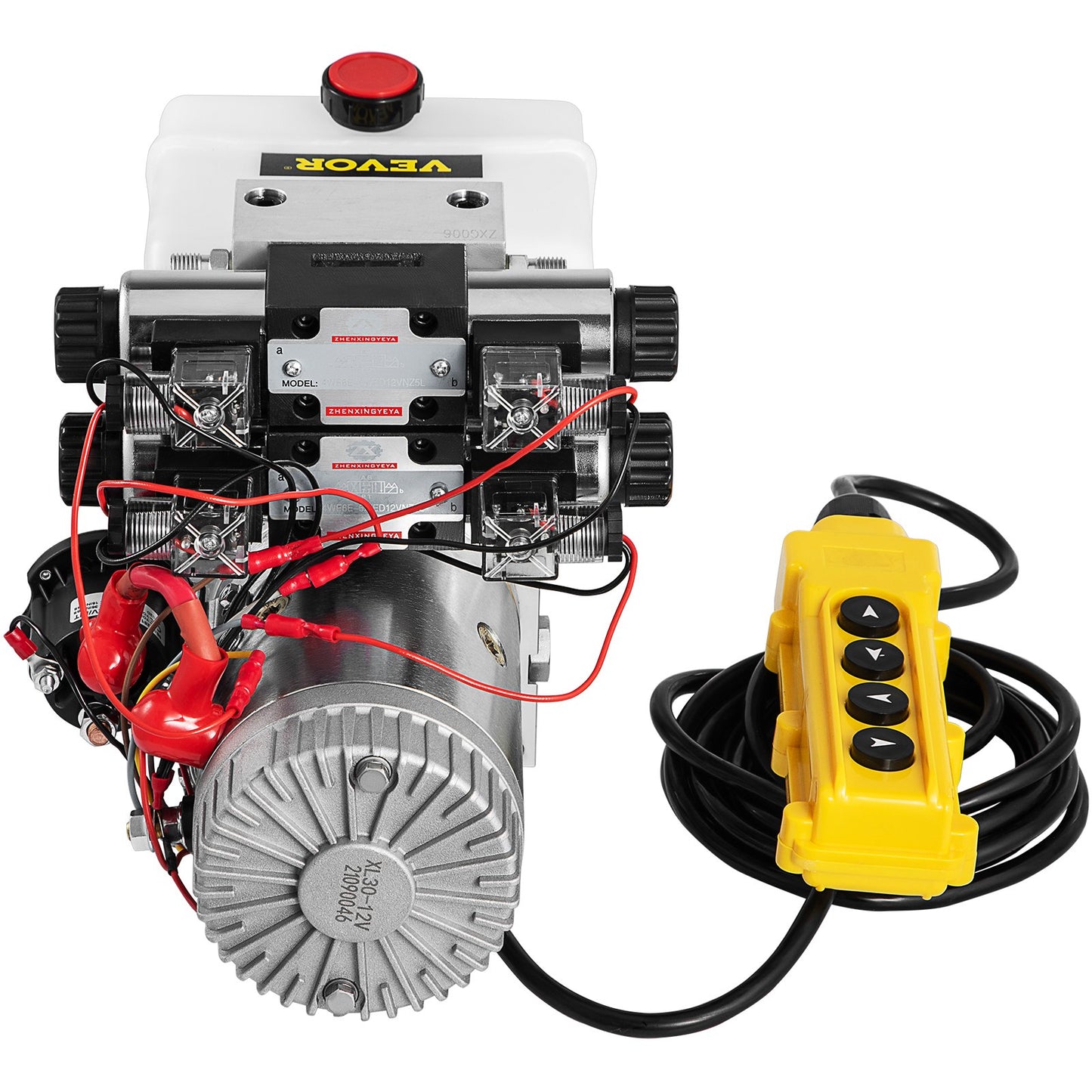 12V DC Double Acting Double Solenoid Hydraulic Power Pack 4.5L Tank