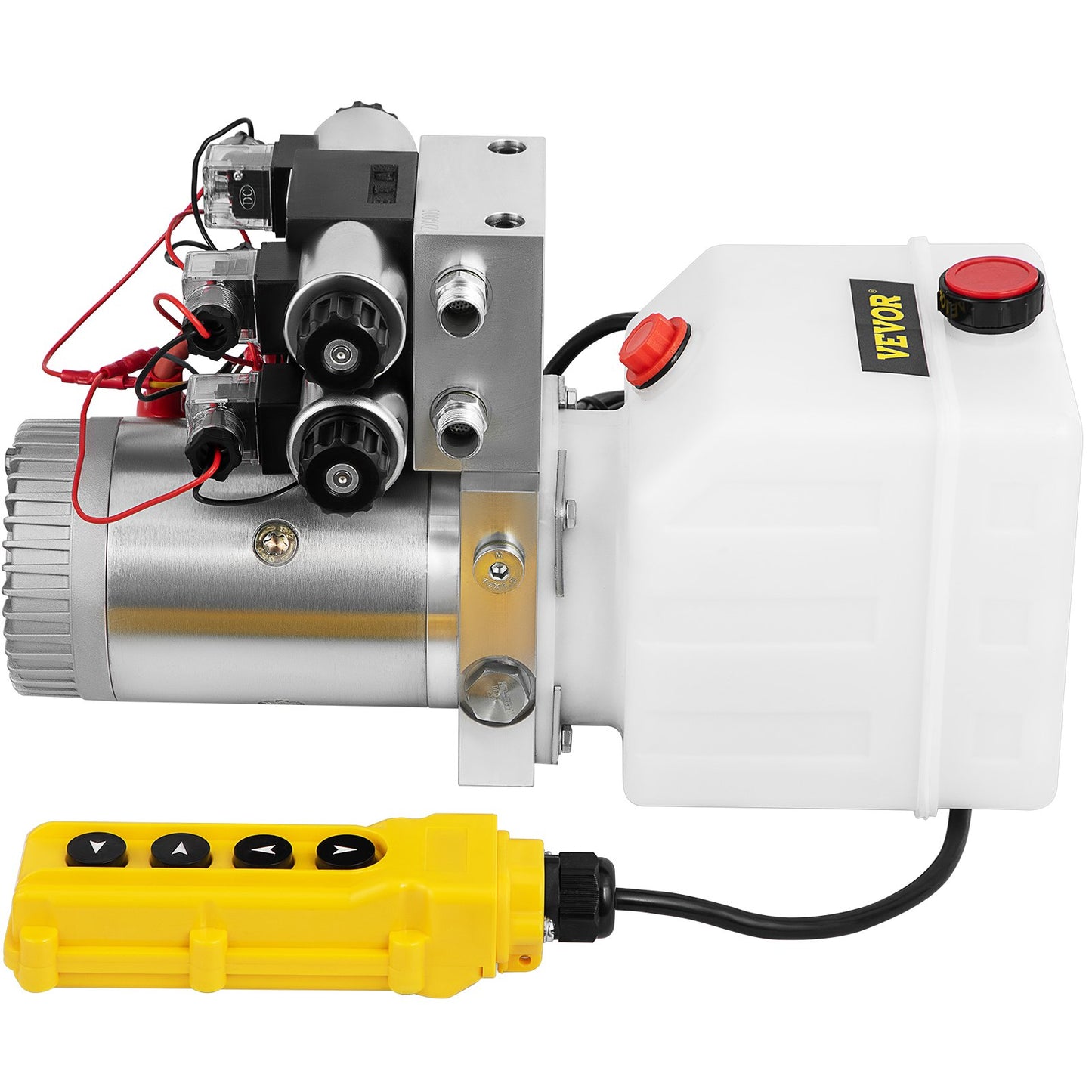 12V DC Double Acting Double Solenoid Hydraulic Power Pack 4.5L Tank