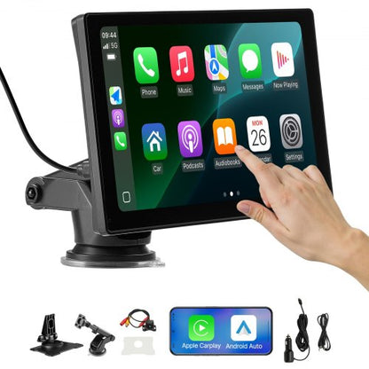 Bilstereo Radio CarPlay Pekskärm 9-tums Apple Android Automatisk backkamera
