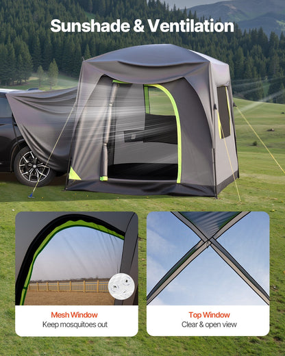 SUV Camping Tent Outdoor SUV Tent with Rainfly Waterproof for 5-8 People