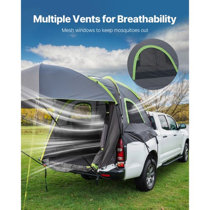 truck tent 5.5-6.0 feet Waterproof PU2000 truck bed camping tent 2-3 people