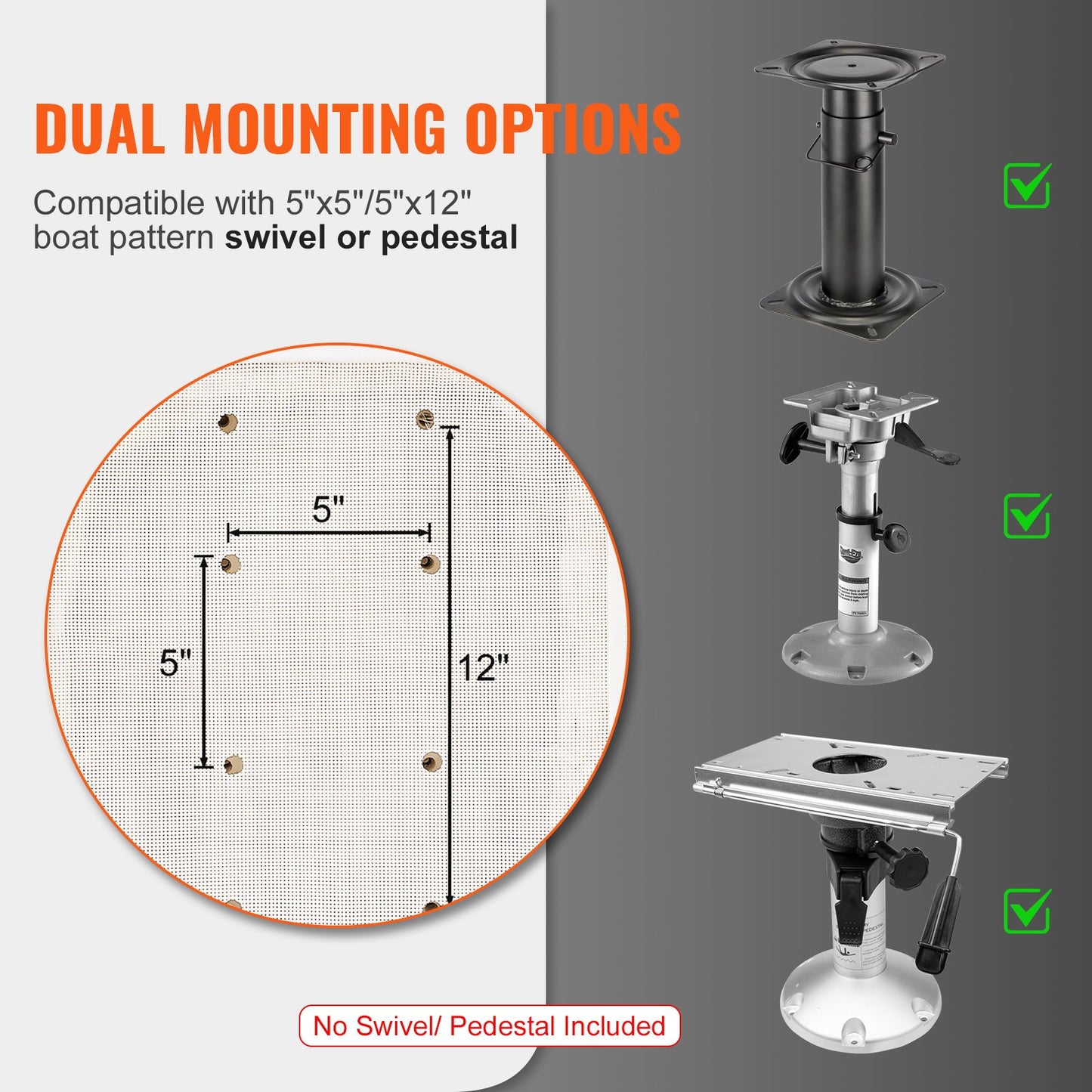 Boat Seat Captain Bucket Seat Fishing Pontoon Boat Seat Stop Chair 1 pc