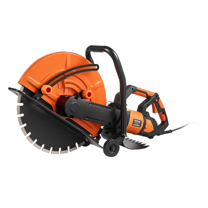 16'' elektrisk betongsåg våt/torrsåg med vattenpump och blad