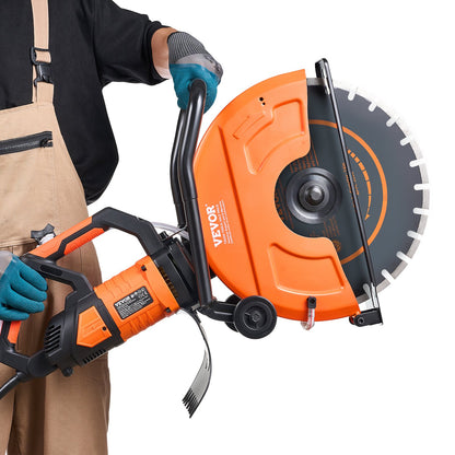 16'' elektrisk betongsåg våt/torrsåg med vattenpump och blad