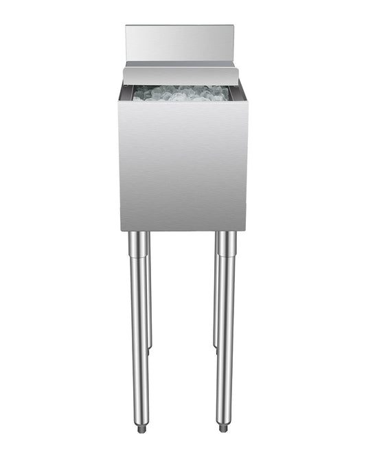 Commercial Ice Bin 28 L Underbar Ice Bin med Skjutlock Flaskhållare