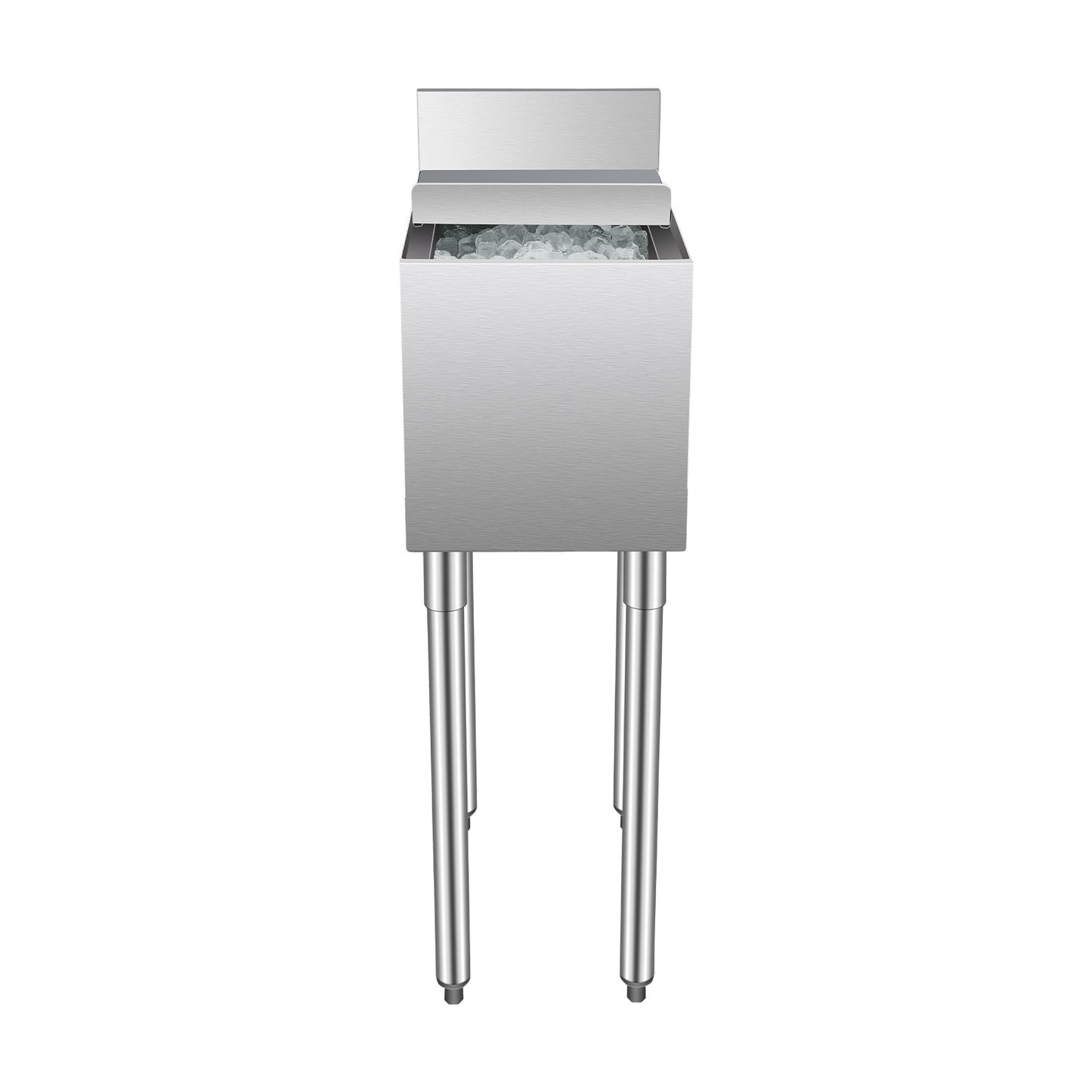 Commercial Ice Bin 28 L Underbar Ice Bin med Skjutlock Flaskhållare