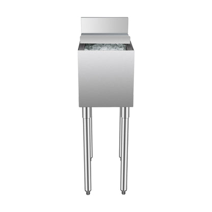 Commercial Ice Bin 28 L Underbar Ice Bin med Skjutlock Flaskhållare