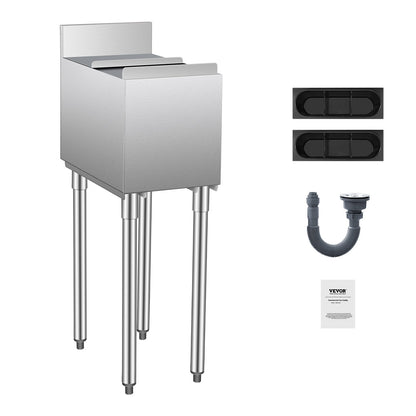 Commercial Ice Bin 28 L Underbar Ice Bin med Skjutlock Flaskhållare