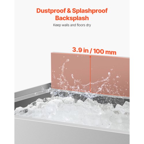 Commercial Ice Bin 61 L Underbar Ice Bin med Skjutlock Flaskhållare |  EU
