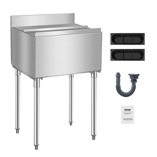 Commercial Ice Bin 61 L Underbar Ice Bin med Skjutlock Flaskhållare |  EU
