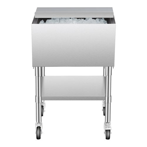 Commercial Ice Bin 61,6 L Iskista på hjul med bottenförvaringsfack |  EU