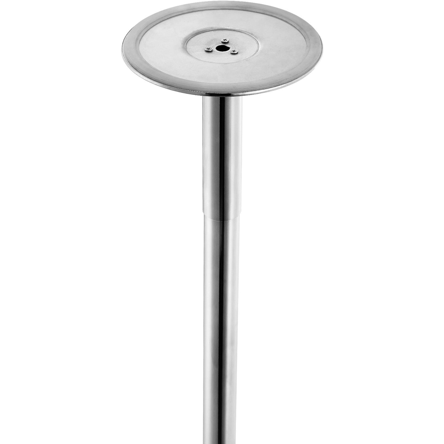 Professionell Dansstav, Snurrande statisk Dansstavsats, Bärbar, avtagbar stolpe, 45 mm kraftig rostfri stålstav, höjdjusterbar träningsstav, för träningshemklubbgym, Silver