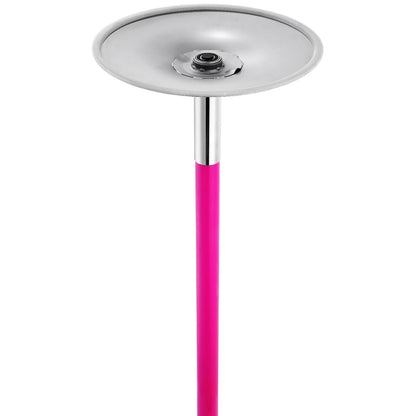 Professionell Dansstav, Snurrande statisk Dansstavsats, Bärbar, avtagbar stolpe, 40 mm Heavy-Duty Rostfritt Stål Stång, Höjdjusterbar Fitness Stång, För Träning Hemmaklubb Gym, Rosa